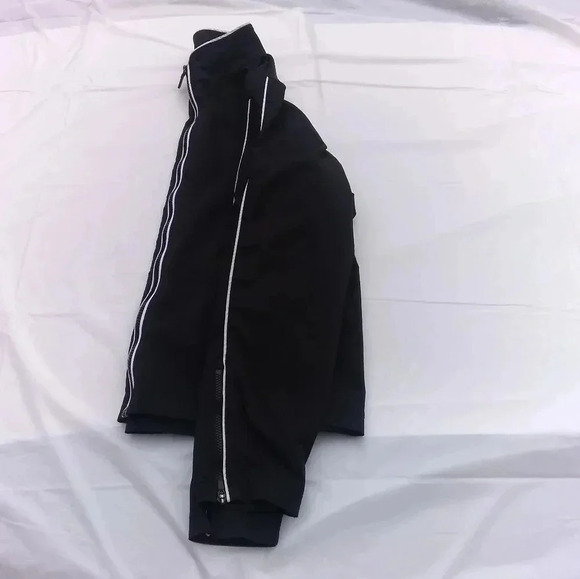 Champion Elite L Black Jacket White Trim Full Zip - Picture 7 of 9